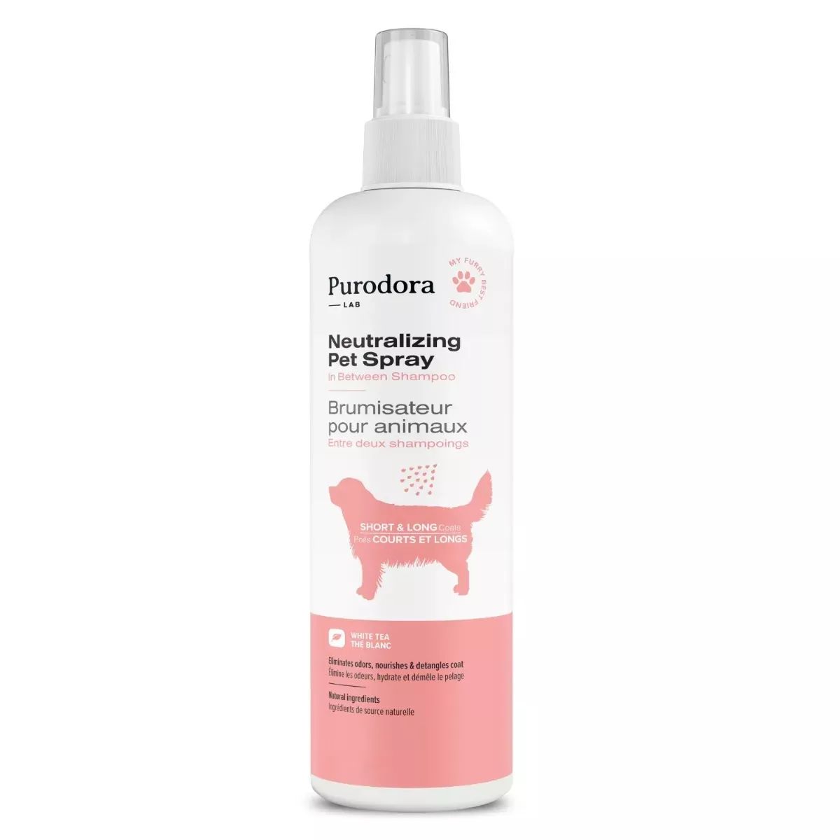 Purodora Lab Neutralizing Pet Spray - Short & Long Coats Formula