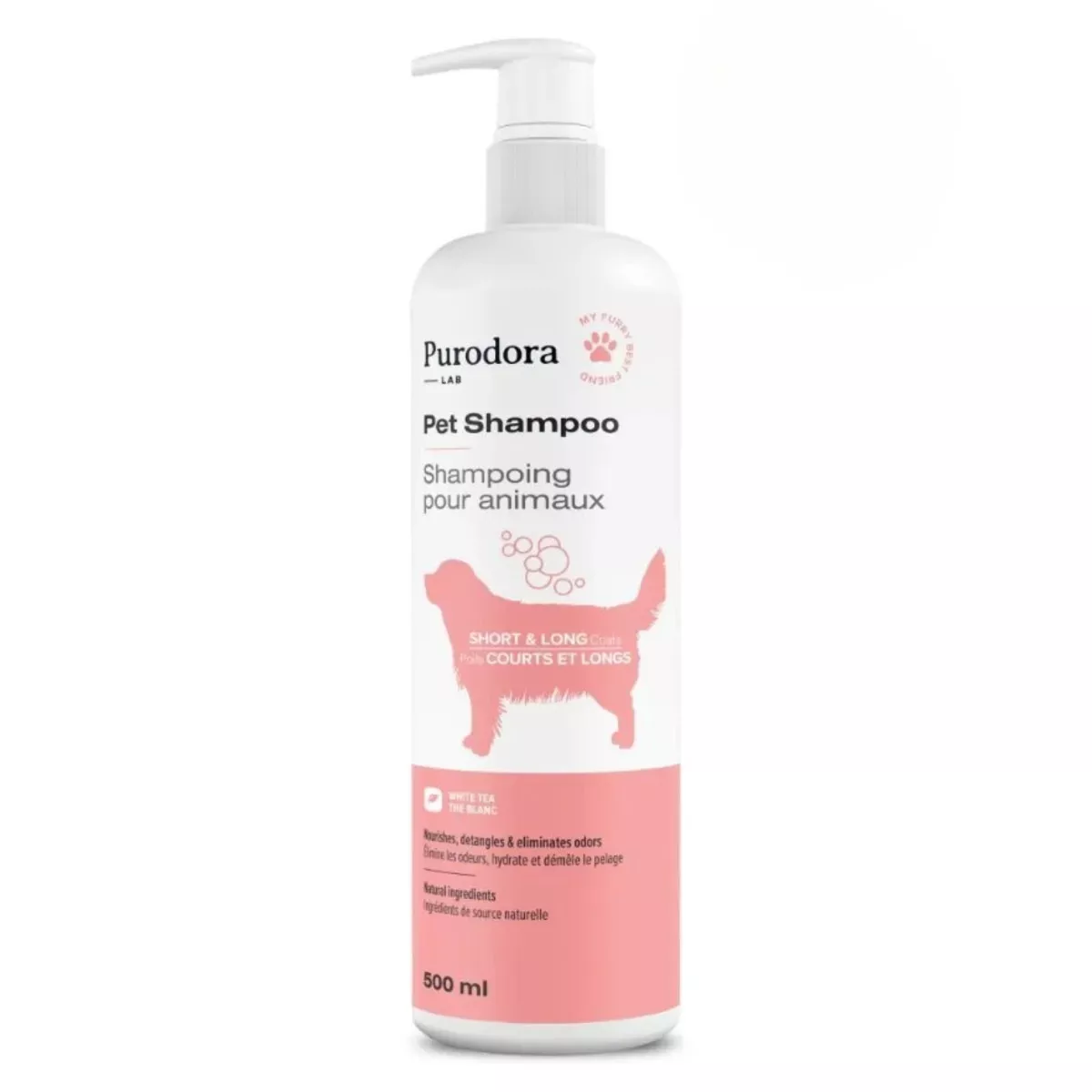 Purodora Lab Pet Shampoo - Short & Long Coats Formula