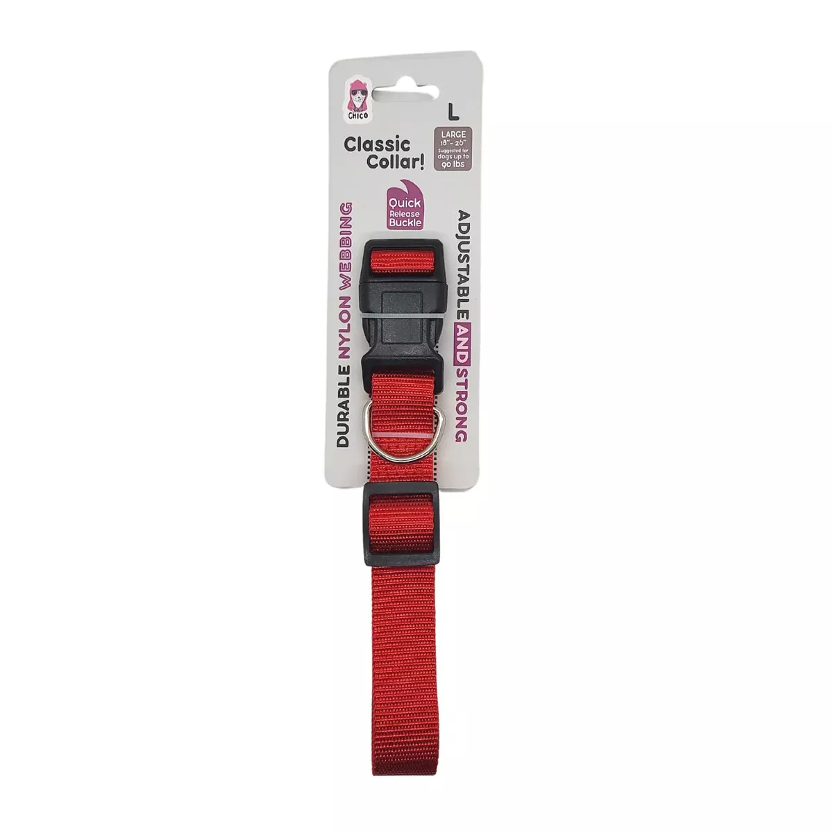Quick-Release Nylon Dog Collar – Stylish & Durable, Adjustable Fit