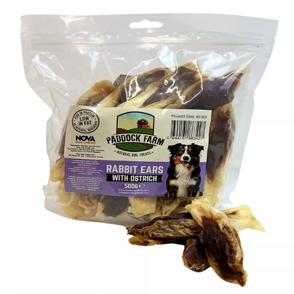 Rabbit Ears with Ostrich 500g