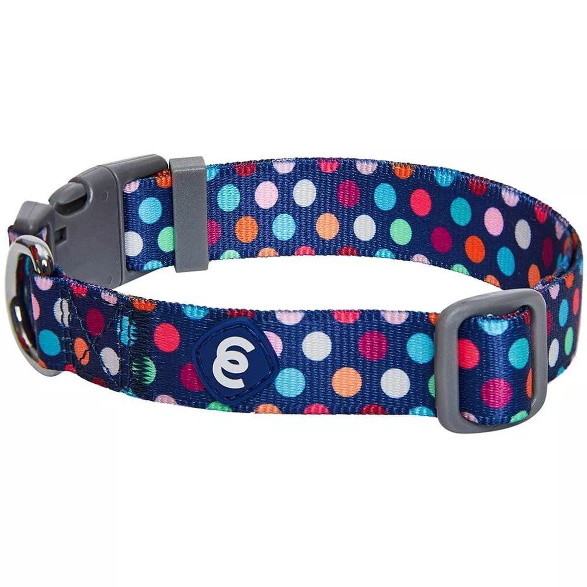 Rainbow Polka Dots Dog Collar For Stylish Pups Accessory