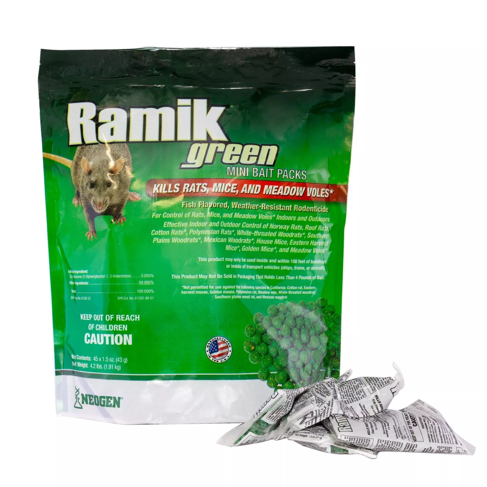 Ramik Green Mini Bait Packs – 45 x 1.5 oz Packs