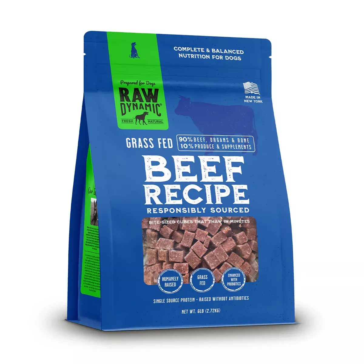 Raw Dynamic Dog Frozen Beef Formula