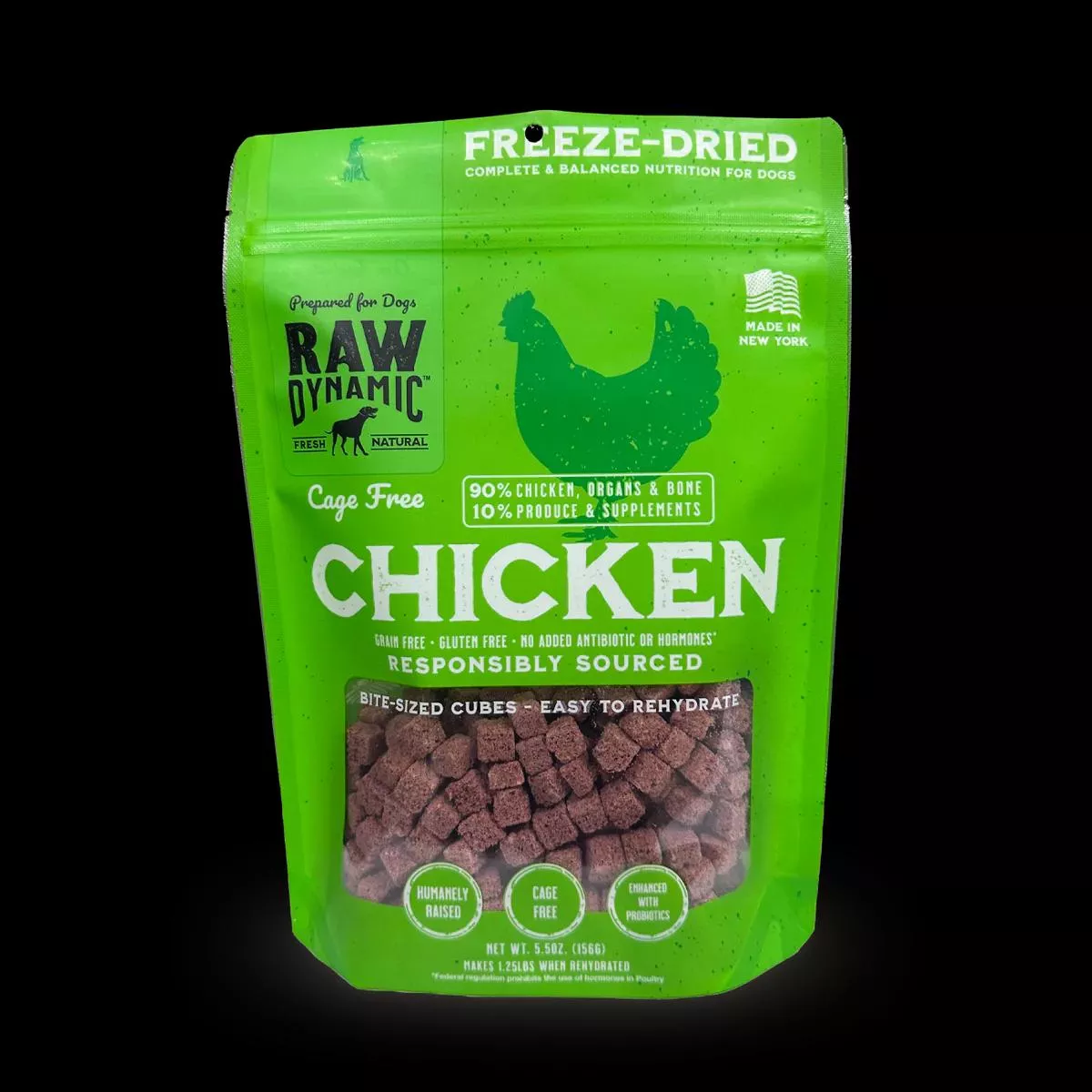 Raw Dynamic Freeze Dried Raw Chicken Fromula for Dogs