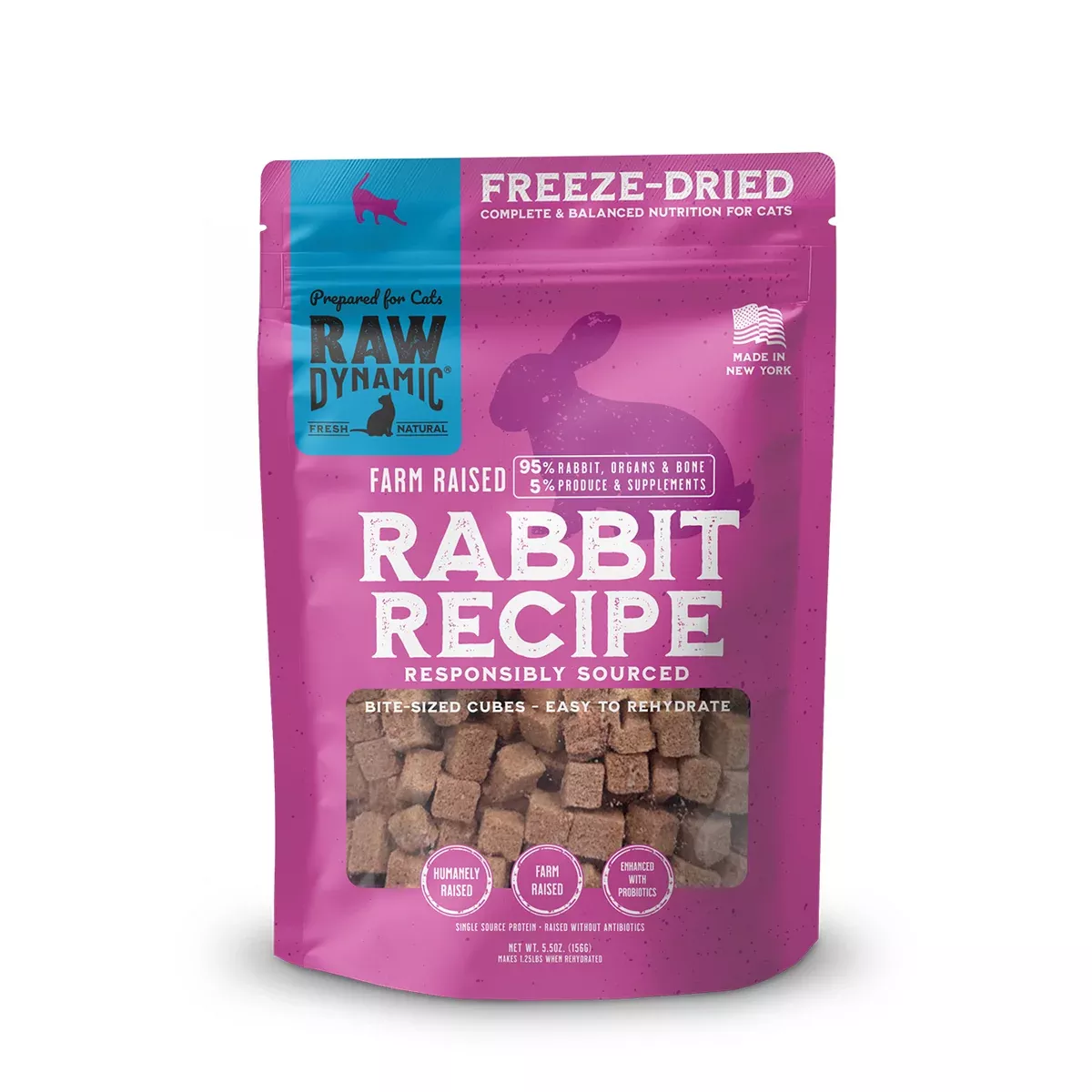 Raw Dynamic Freeze-Dried Raw Rabbit Formula for Cats