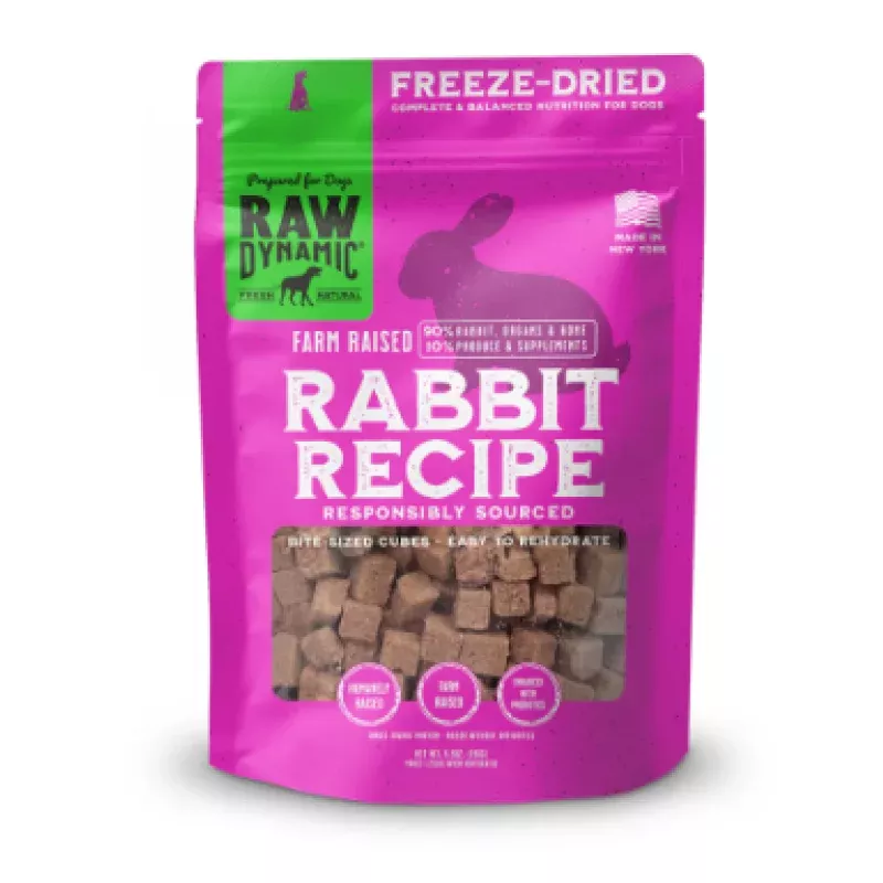 Raw Dynamic Freeze-Dried Raw Rabbit Formula for Dogs