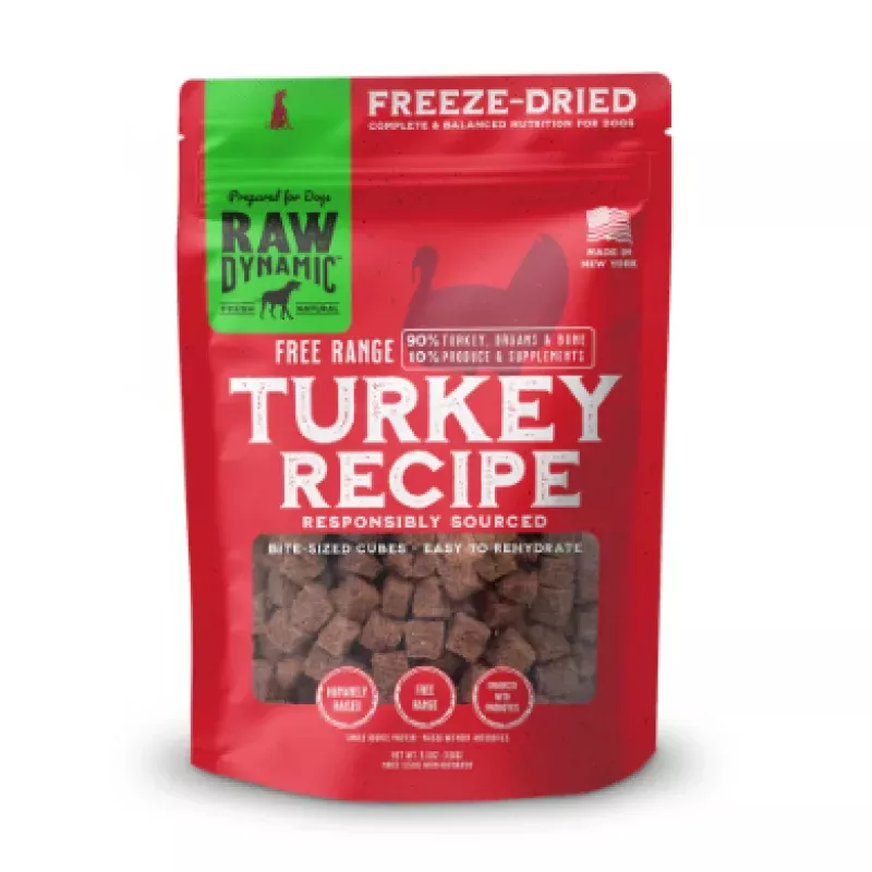 Raw Dynamic Freeze-Dried Raw Turkey Formula for Dogs