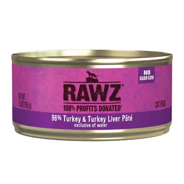 RAWZ 96% Turkey & Turkey Liver Pate for Cats