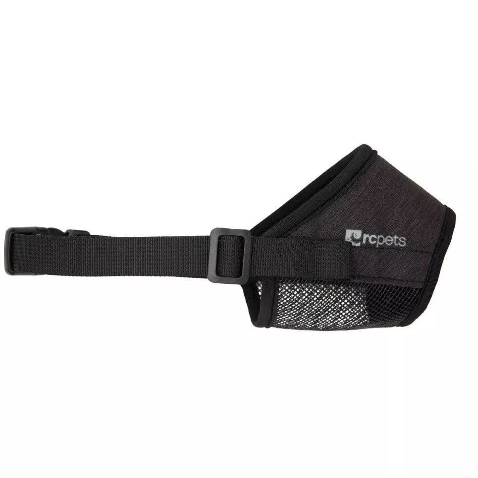 RC Pet Soft Fit Muzzle Heather Black