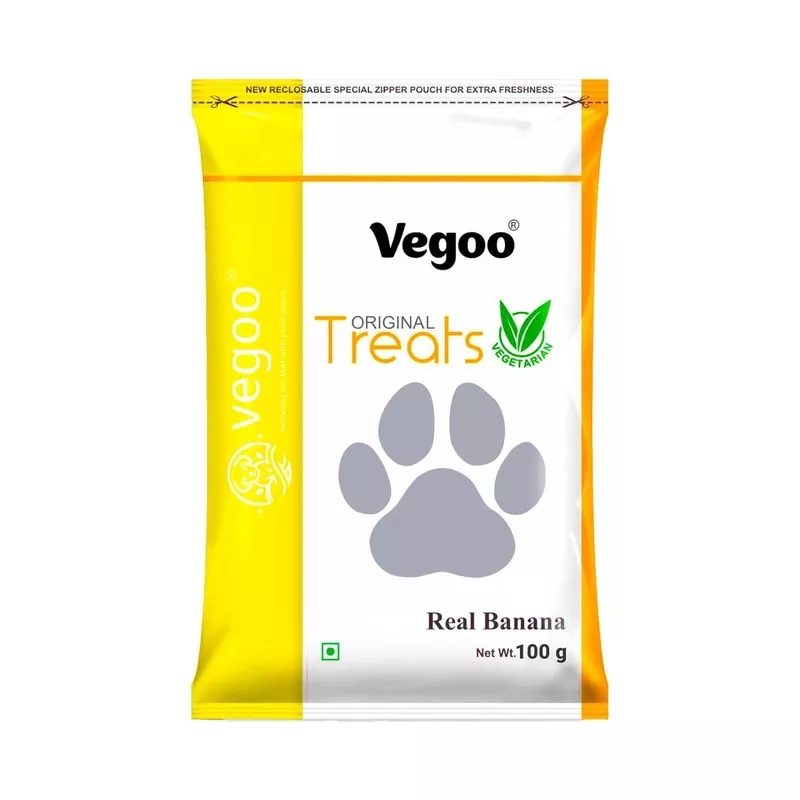 Real Banana Flavor Treats For Dogs 100g