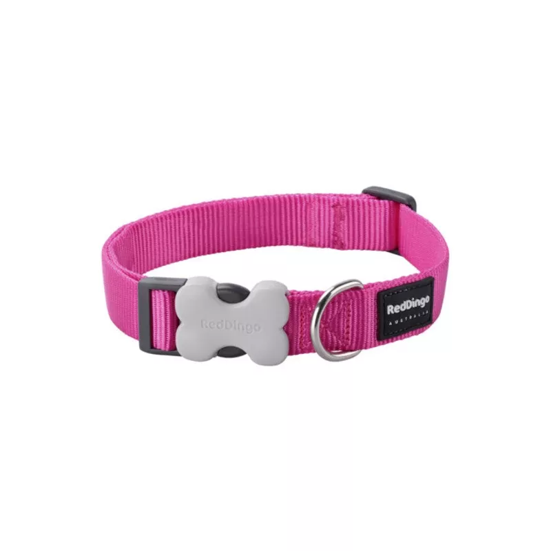 Red Dingo Collar Hot Pink Large 25mm