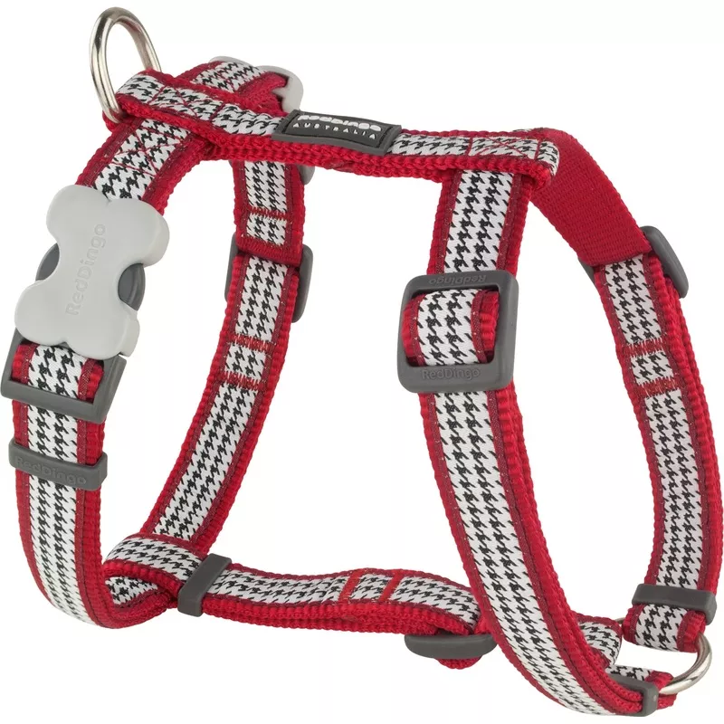 Red Dingo Dog H-Harness Design Fang It Red