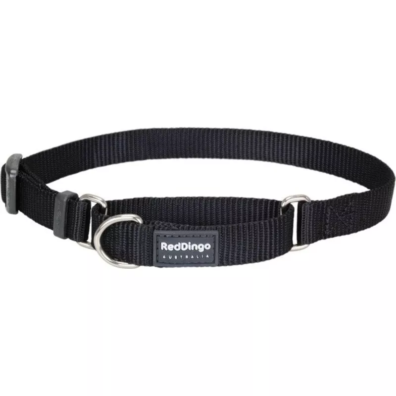 Red Dingo Martingale Black Small 15mm