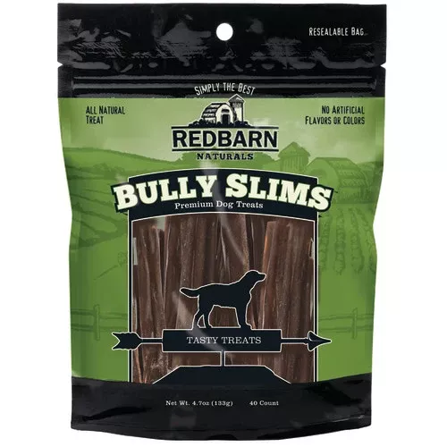 Redbarn Pet Products, Redbarn Pet Products Bully Slims Dog Treat, 1 Each/4.7 Oz, 40 Count