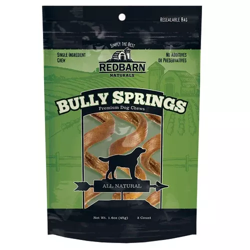 Redbarn Pet Products, Redbarn Pet Products Bully Springs Dog Treat, 1 Count Small, Medium (Case Of 25)
