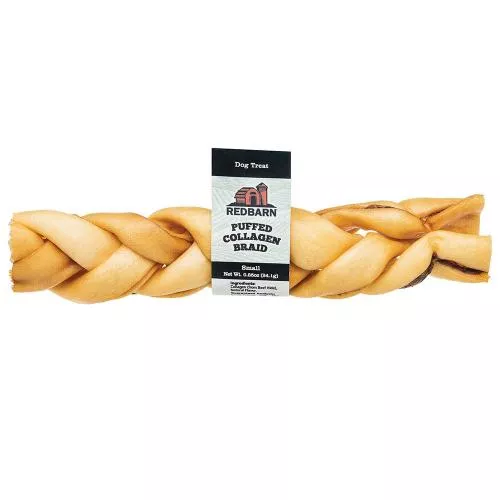 Redbarn Pet Products, Redbarn Pet Products Puffed Collagen Braid Dog Treat, 6 Inch (Case Of 25)