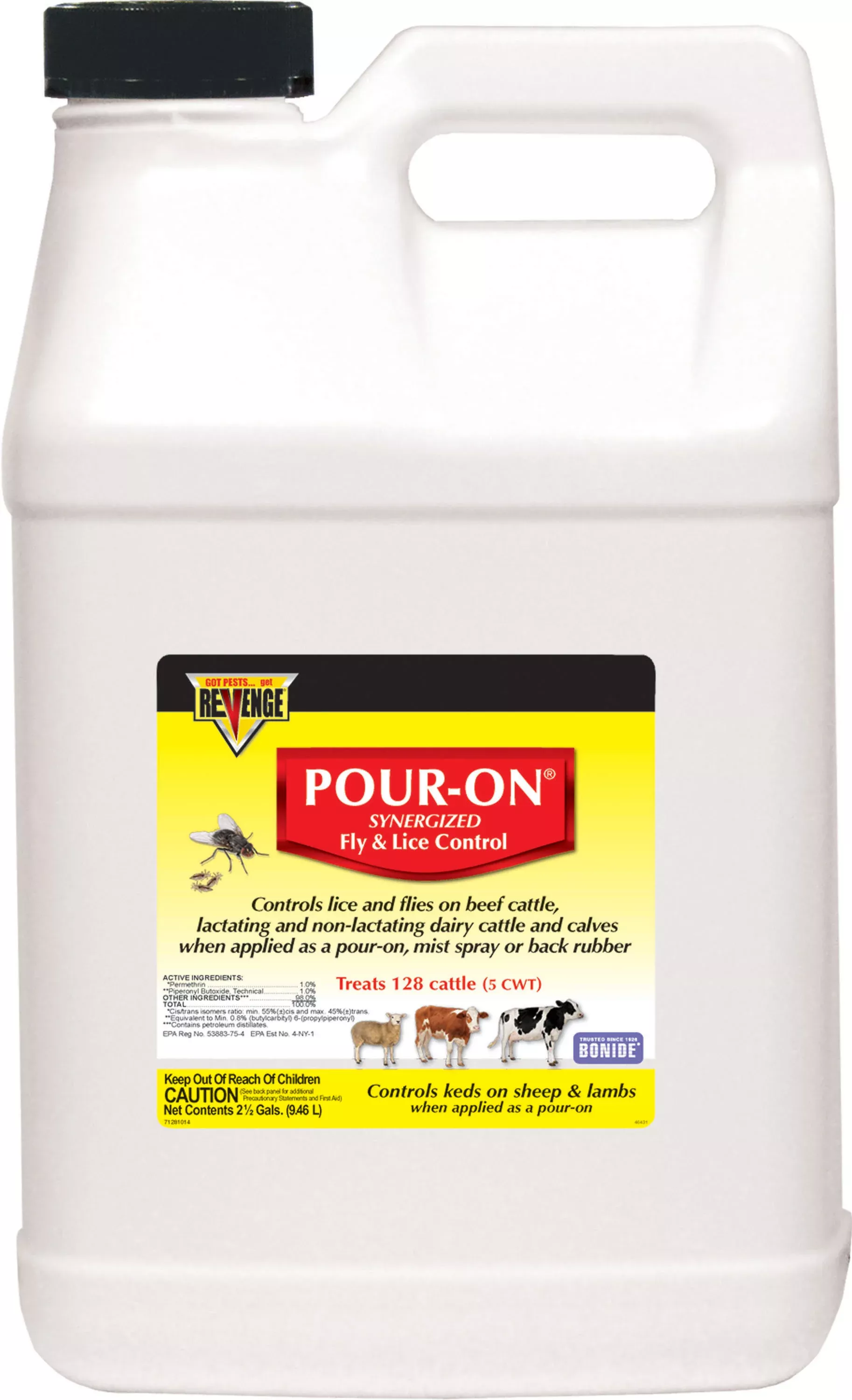 Revenge Pour-On Synergized Fly & Lice Control