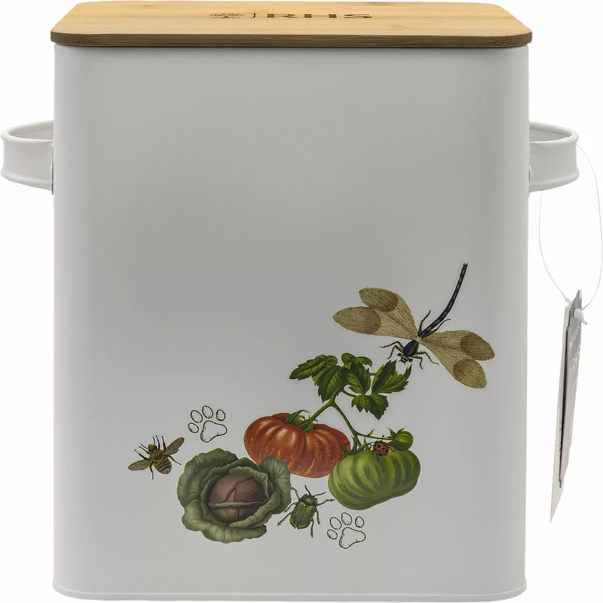 RHS Pets in the Garden Food Storage Tin & Scoop