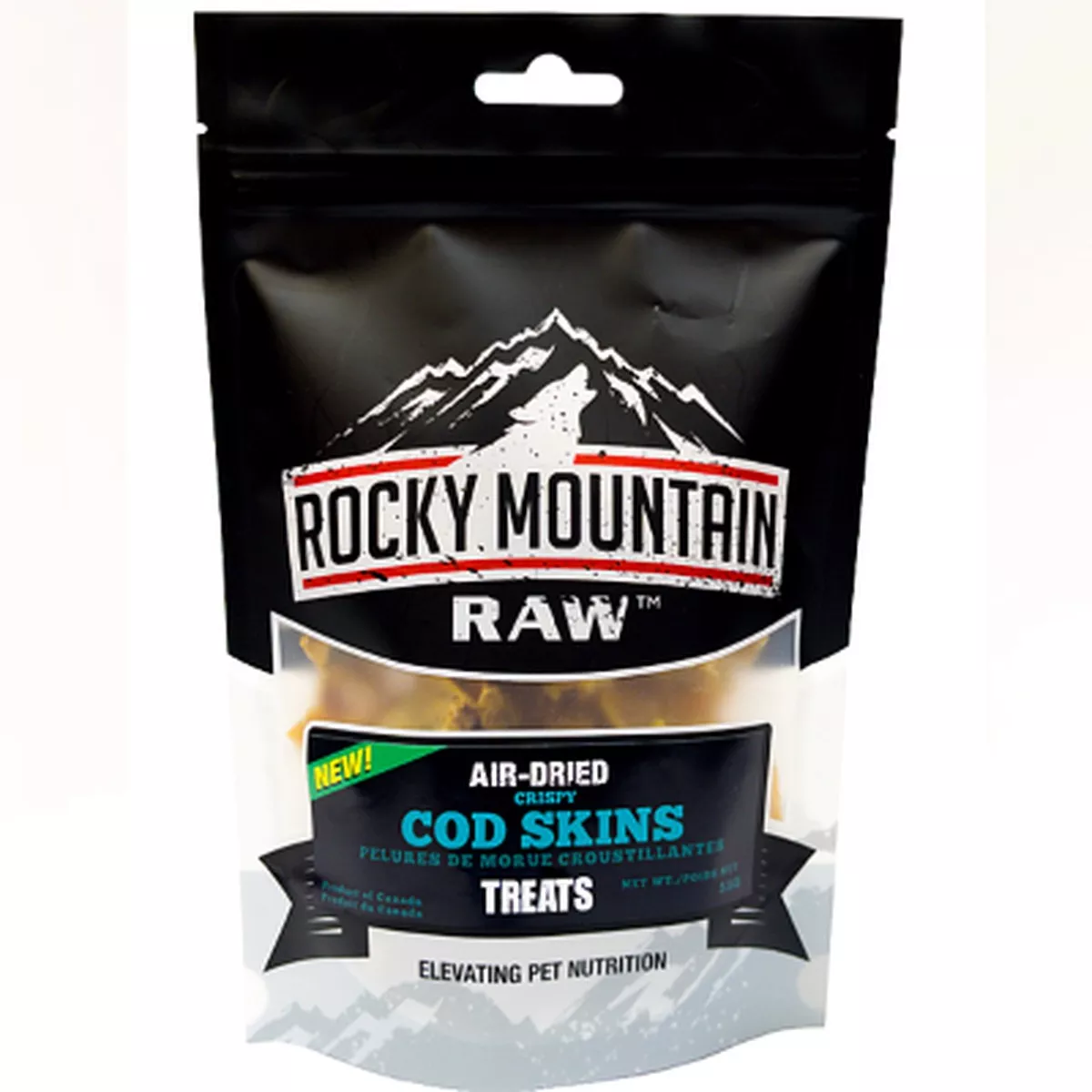 Rocky Mountain Raw Air-Dried Crispy Cod Skins Dog Treats