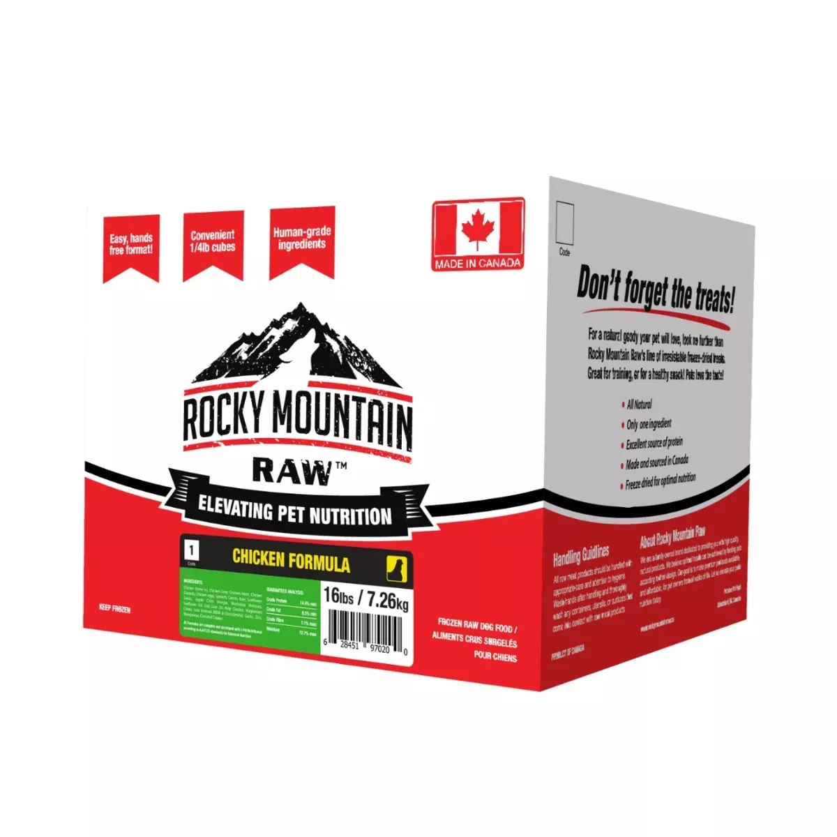 Rocky Mountain Raw Frozen Dog Food - Chicken Formula