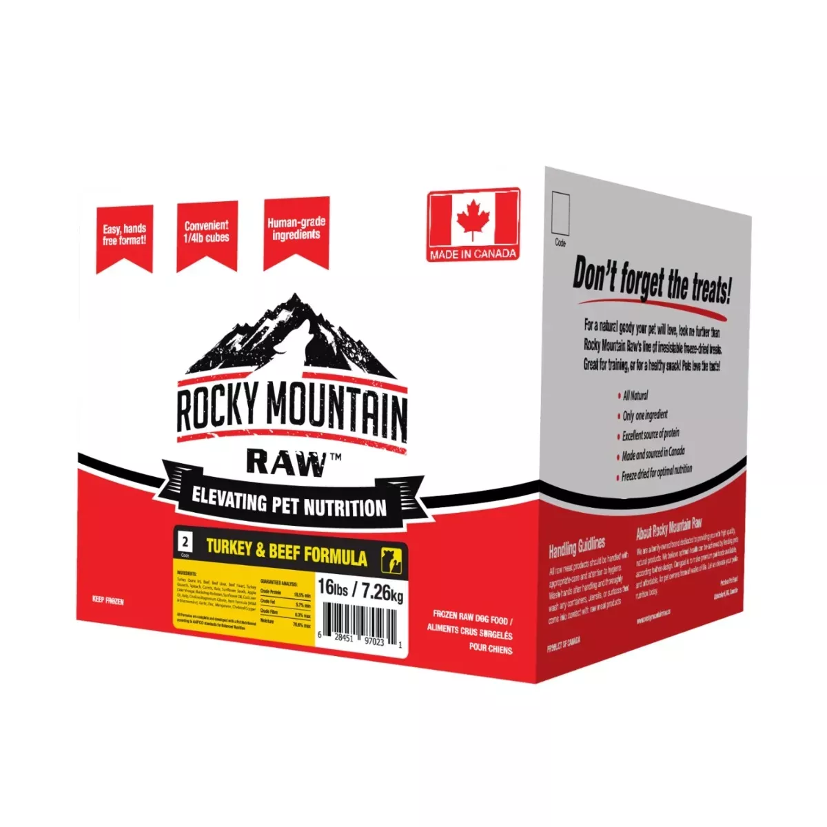 Rocky Mountain Raw Frozen Dog Food - Turkey & Beef Formula