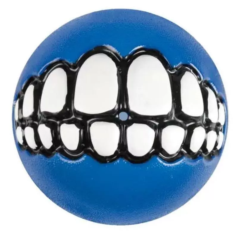 Rogz Ballz Grinz Dog Ball Toy MediumBlue