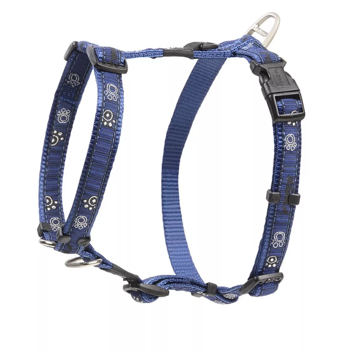 Rogz Dog Harness SJ12 M 32-52cm Zebra Paws