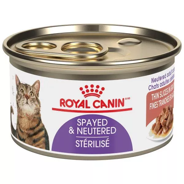 Royal Canin Spayed/Neutered Thin Slices In Gravy Canned Cat Food
