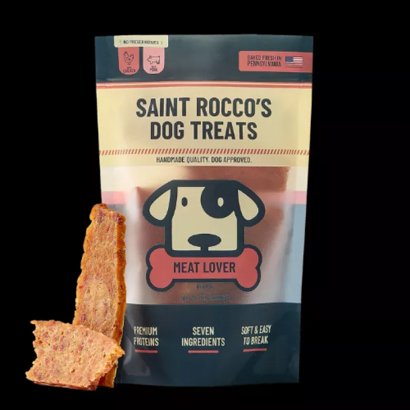 Saint Roccos Backyard BBQ Meat Lover Soft Baked Dog Treat