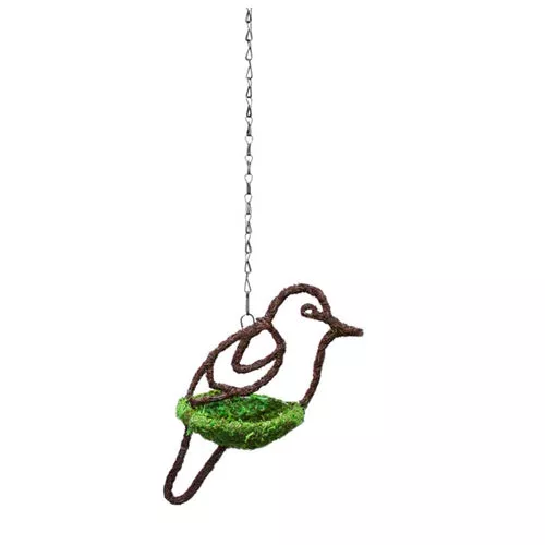San Francisco Bay Brand, Supermoss Woven Dove Bird Feeder, Vibrant Green, 1 Each/7 in