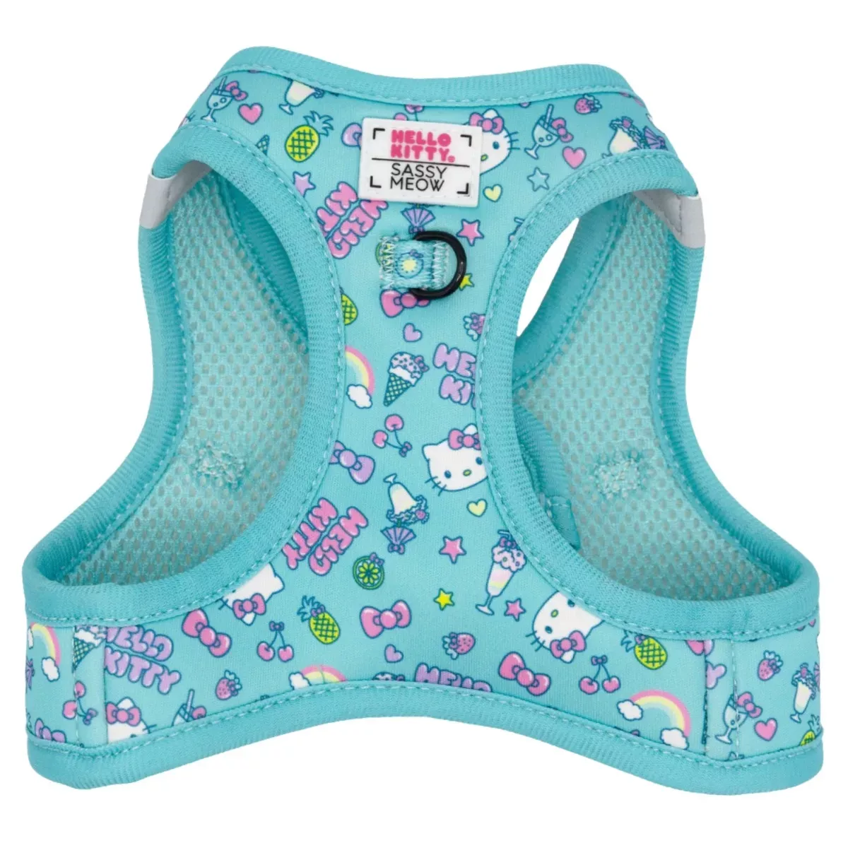 Sassy Meow Cat Harness - Hello Kitty Aqua