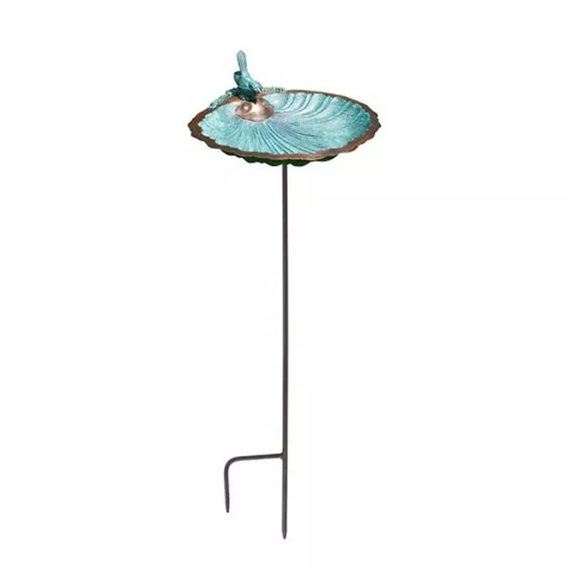Scallop Shell Birdbath with stand