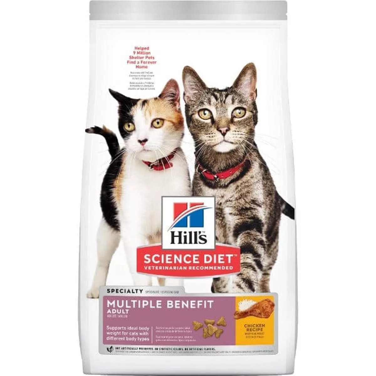 Science Diet, Adult Multiple Benefit Chicken Recipe - Dry Cat Food