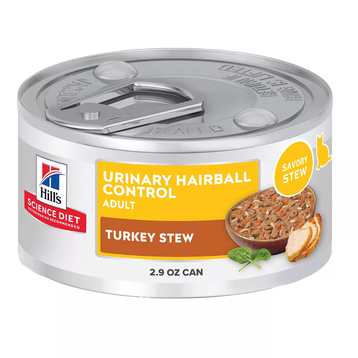 Science Diet, Adult Urinary Hairball - Turkey Vegetable Stew - Wet Cat Food