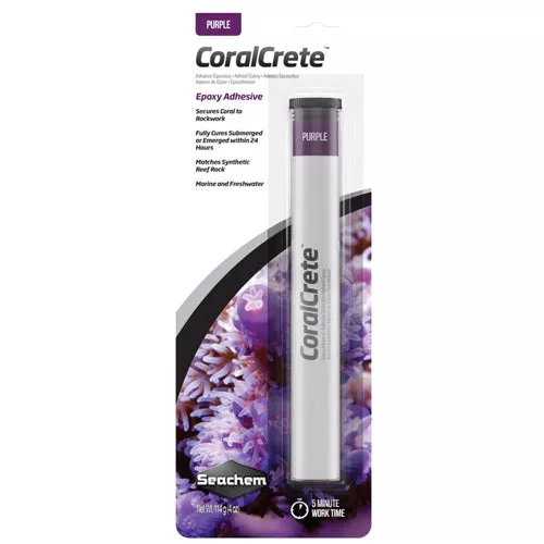 Seachem, Seachem Laboratories CoralCrete Epoxy Adhesive, Purple, 1 Each/4 Oz