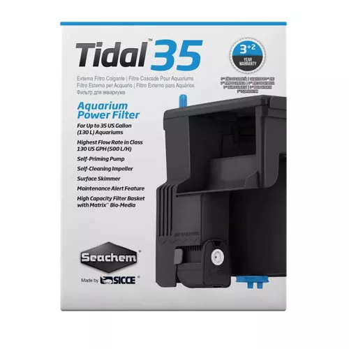 Seachem, Seachem Laboratories Tidal 35 Power Filter, Black, 1 Each/130 GPH
