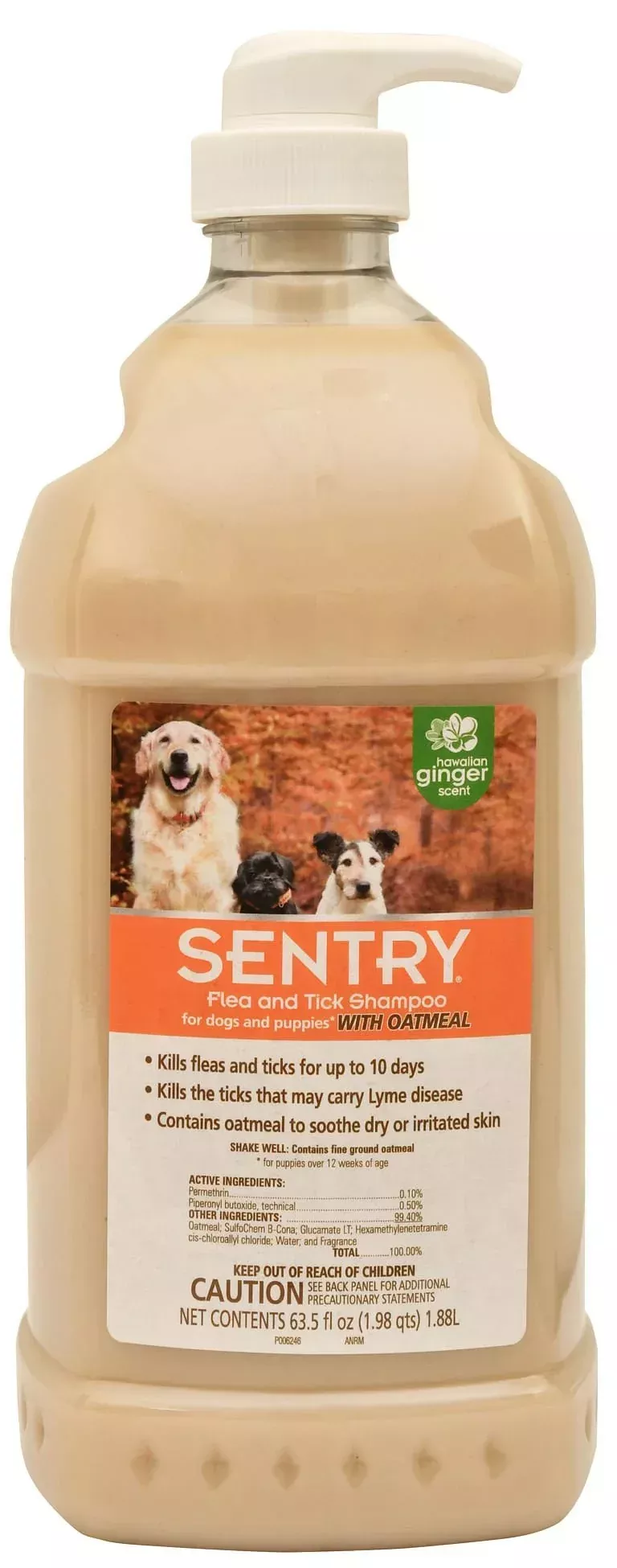Sentry Flea & Tick Shampoo for Dogs & Puppies, 64 oz