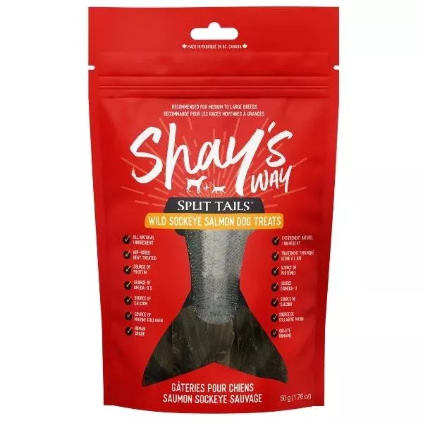 Shay's Way Split Tails Wild Sockeye Salmon Pet Treats