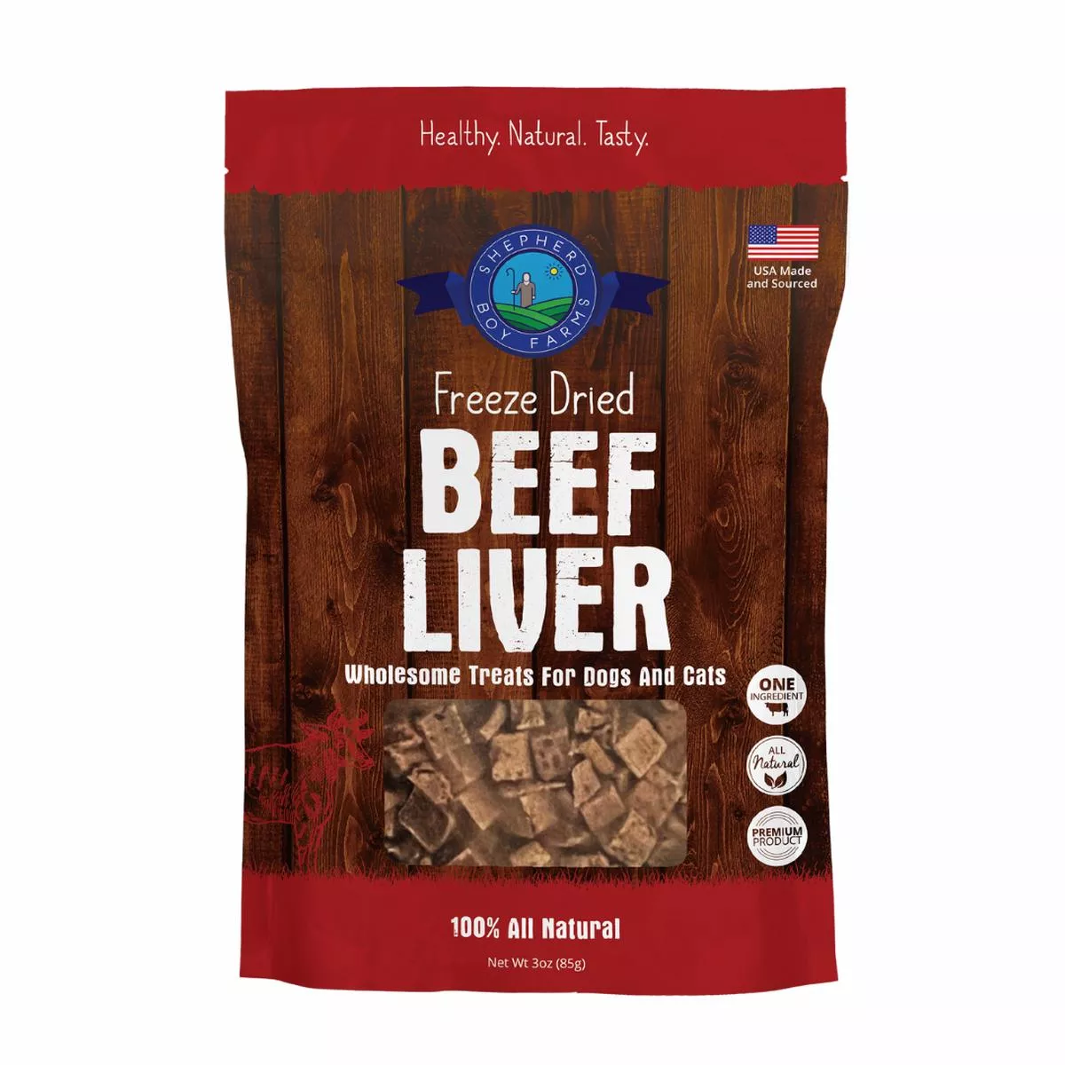 Shepherd Boy Farms Beef Liver Freeze Dried Treats