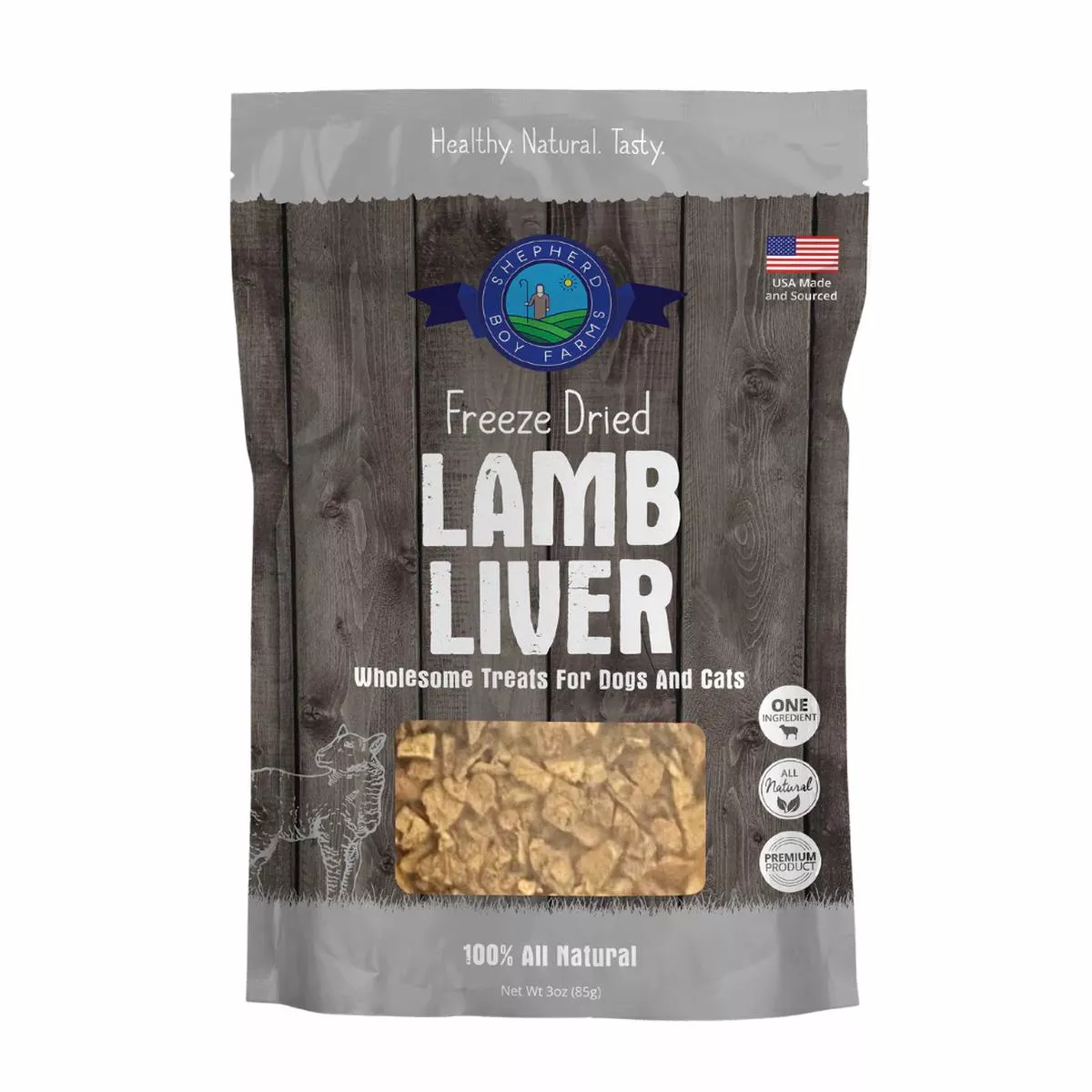 Shepherd Boy Farms Lamb Liver Raw Freeze Dried Dog Treats