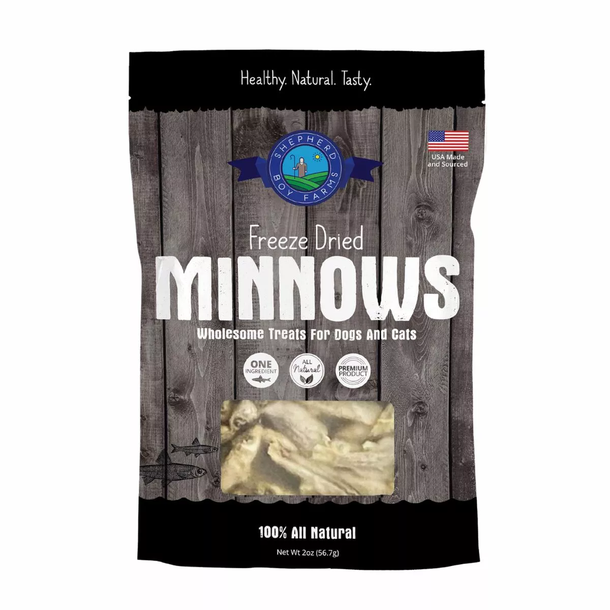 Shepherd Boy Farms Minnows Raw Freeze Dried Dog Treats
