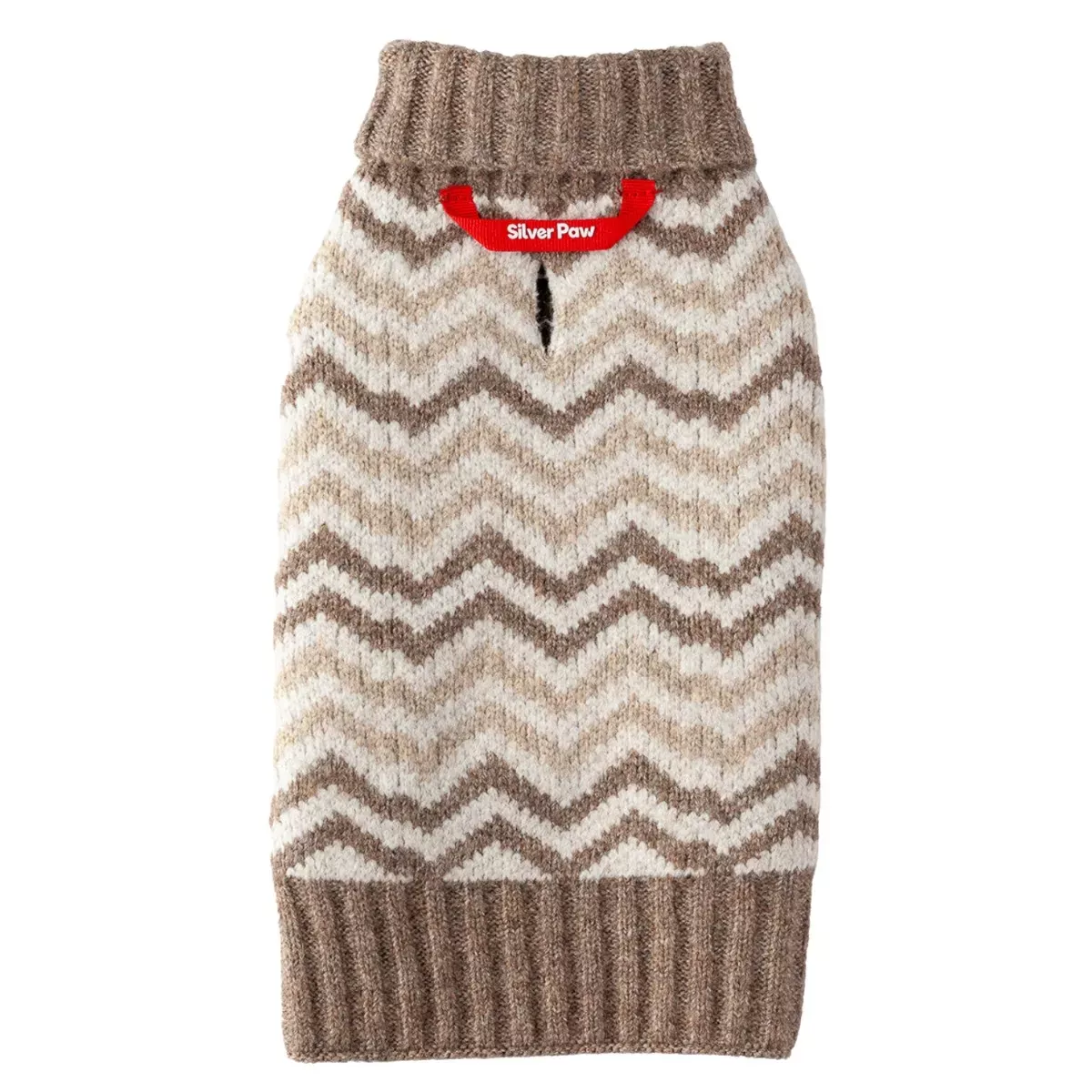 Silver Paw Chevron Dog Sweater - Casey