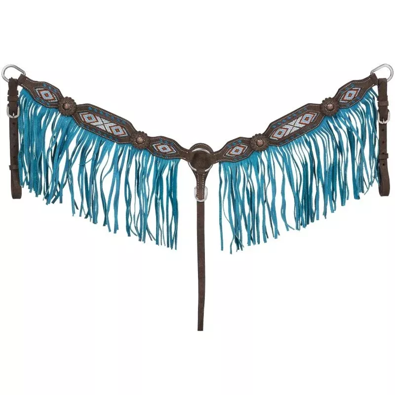 Silver Royal Sonora Buckstitch Breast Collar