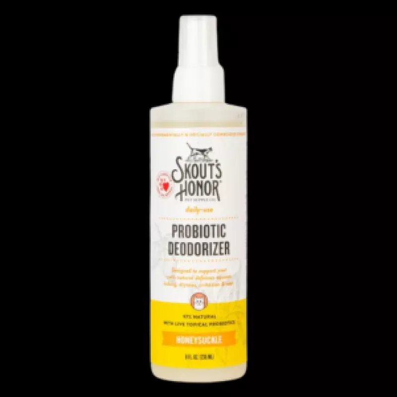 Skout's Honor Probiotic Daily Use Cat Deodorizer Honeysuckle 8-oz