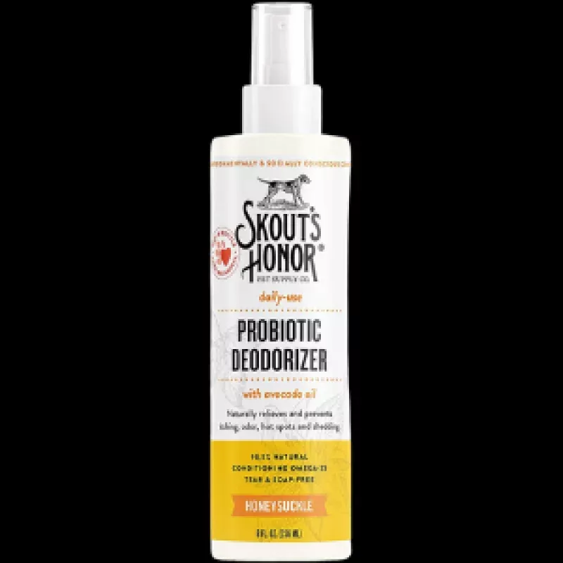 Skout's Honor Probiotic Daily Use Pet Deodorizer Honeysuckle 8-oz