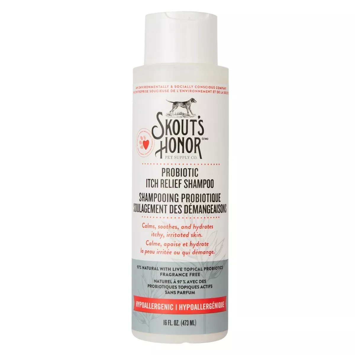 Skout's Honor Probiotic Itch Relief Shampoo for Pets