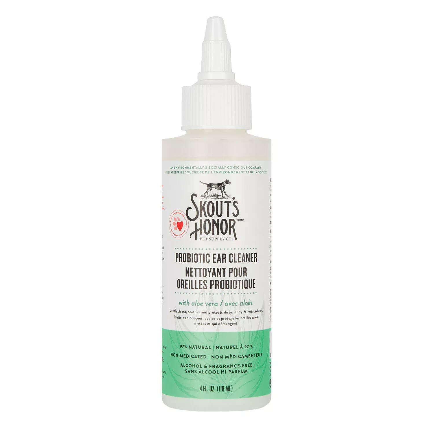 Skouts Honor, Probiotic Ear Cleaner - Fragrance Free - 4 oz