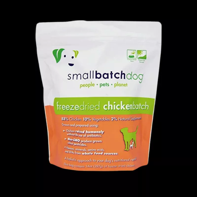 Small Batch Freeze Dried Chicken Sliders Dog Food