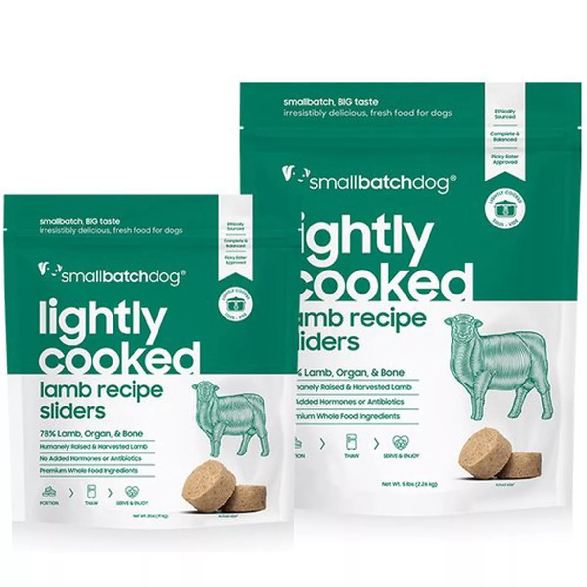 Small Batch Lightly Cooked Lamb Dog Frozen Food