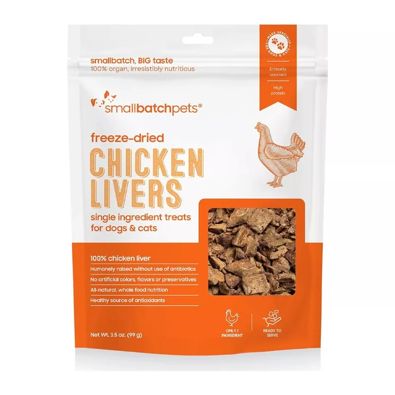 Smallbatch Freeze Dried Dog Treat 3.5oz Chicken Liver